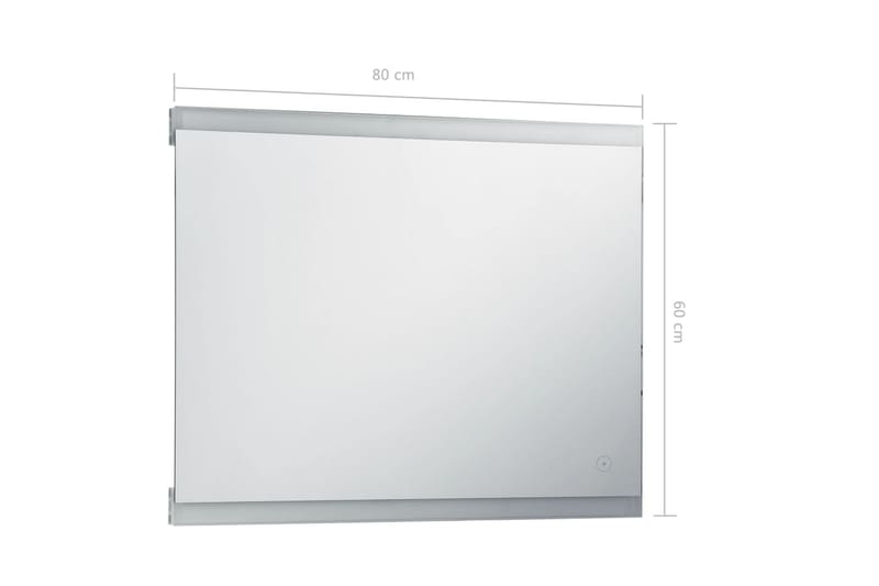 LED-veggspeil til bad med berøringssensor 80x60 cm - Hus & oppussing - Kjøkken & bad - Baderom - Baderomsmøbler & baderomsinnredning - Baderomsspeil
