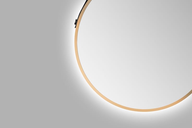 Nävesta Speil 50 cm Rundt - Gull - Hus & oppussing - Kjøkken & bad - Baderom - Baderomsmøbler & baderomsinnredning - Baderomsspeil