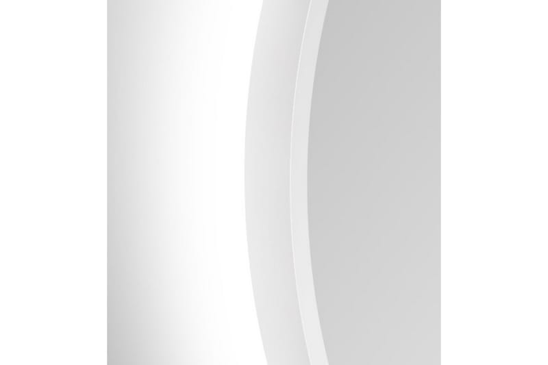 Nävesta Speil 50 cm Rundt - Hvit - Baderomsspeil - Baderomsspeil med belysning