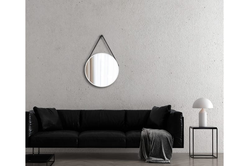 Nävesta Speil 50 cm Rundt - Hvit - Hus & oppussing - Kjøkken & bad - Baderom - Baderomsmøbler & baderomsinnredning - Baderomsspeil