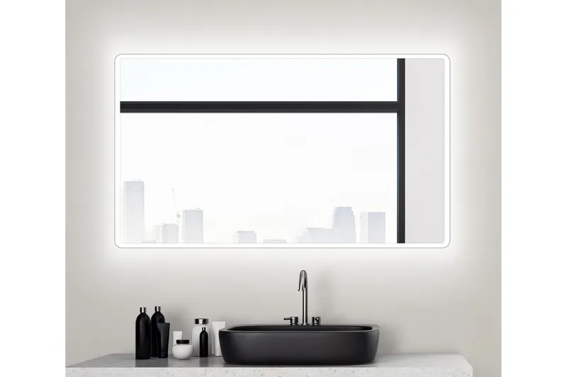 Norrbyn Baderomsspeil 70 cm LED-Lys - Hus & oppussing - Kjøkken & bad - Baderom - Baderomsmøbler & baderomsinnredning - Baderomsspeil