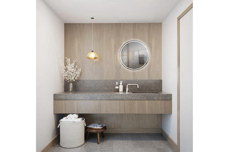 Norrbyn Veggspeil 60 cm - Hus & oppussing - Kjøkken & bad - Baderom - Baderomsmøbler & baderomsinnredning - Baderomsspeil