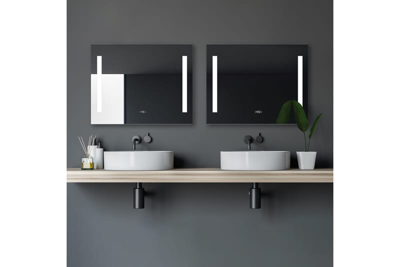 Purnuvara Baderomsspeil 60 cm LED-Lys - Hus & oppussing - Kjøkken & bad - Baderom - Baderomsmøbler & baderomsinnredning - Baderomsspeil