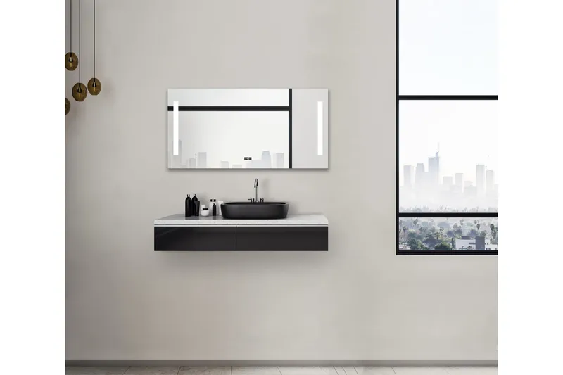 Purnuvara Baderomsspeil 60 cm LED-Lys - Hus & oppussing - Kjøkken & bad - Baderom - Baderomsmøbler & baderomsinnredning - Baderomsspeil