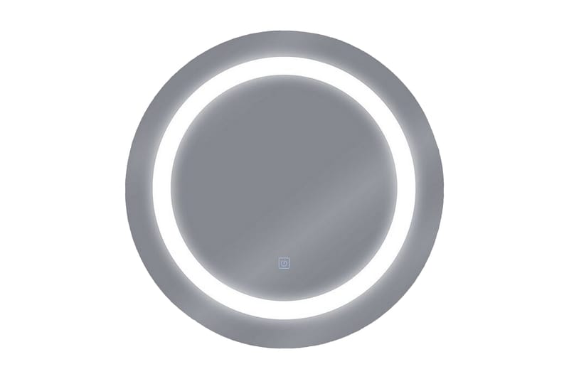 Rystal Speil LED Rund 58x58 cm - Sølv - Hus & oppussing - Kjøkken & bad - Baderom - Baderomsmøbler & baderomsinnredning - Baderomsspeil