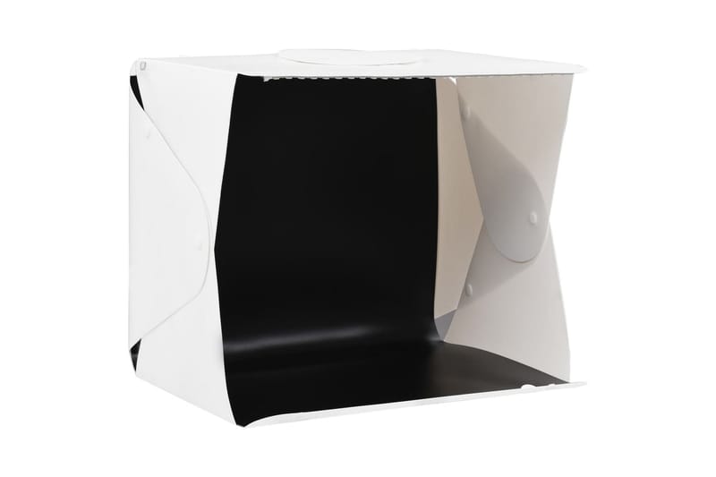 Sammenleggbar LED-fotostudiolysboks 40x34x37 cm plast hvit - Hvit - Hus & oppussing - Kjøkken & bad - Baderom - Baderomsmøbler & baderomsinnredning - Baderomsspeil