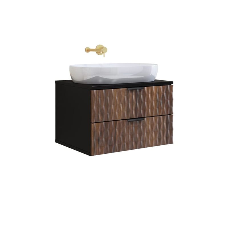 Baderomsvask Enzo med 2 skuffer veggmontert - 63 cm - Hus & oppussing - Kjøkken & bad - Baderom - Baderomsmøbler & baderomsinnredning - Baderomsskap