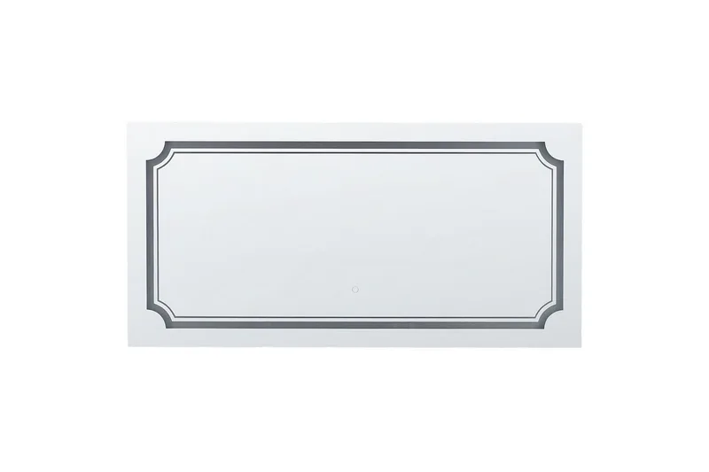 Badrumsspegel med LED Beliani Arromachnes Silver, undefined