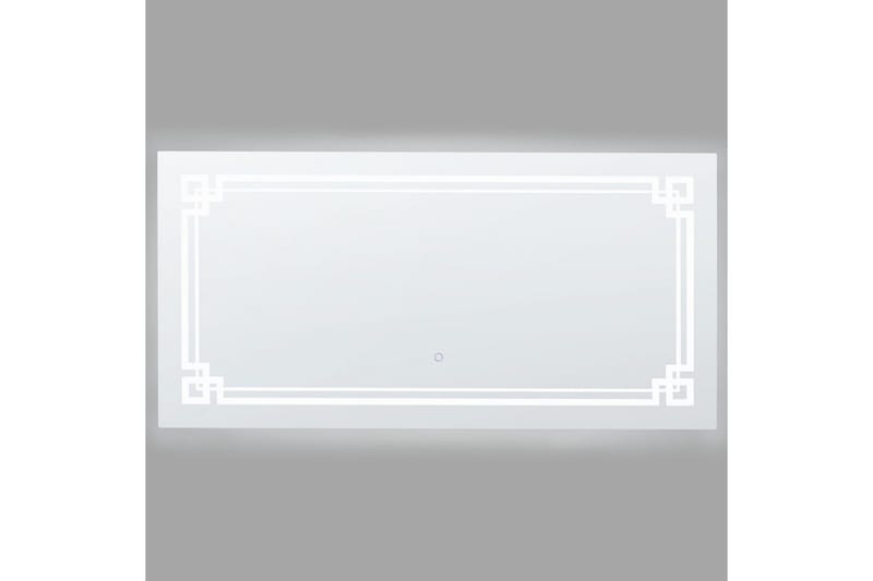 Badrumsspegel med LED Beliani Avranches Silver - Hus & oppussing - Kjøkken & bad - Baderom - Baderomsmøbler & baderomsinnredning - Baderomsspeil
