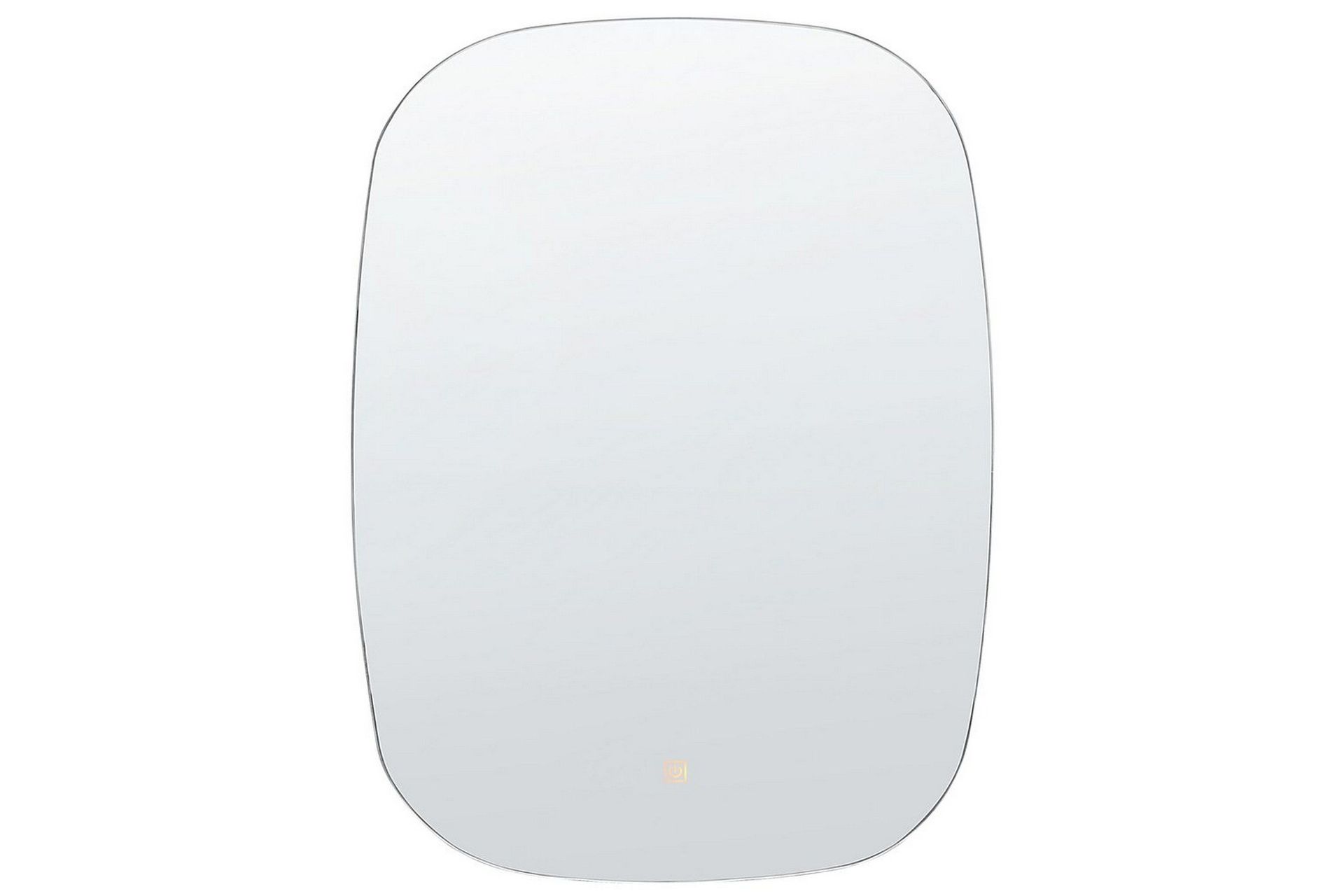 Badrumsspegel med LED Beliani Bergerac Silver -