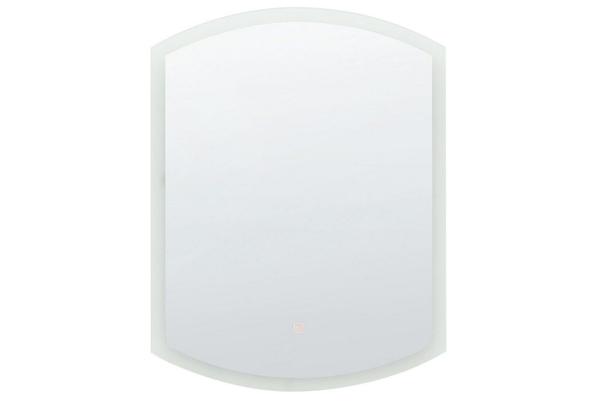 Badrumsspegel med LED Beliani Beziers Silver -