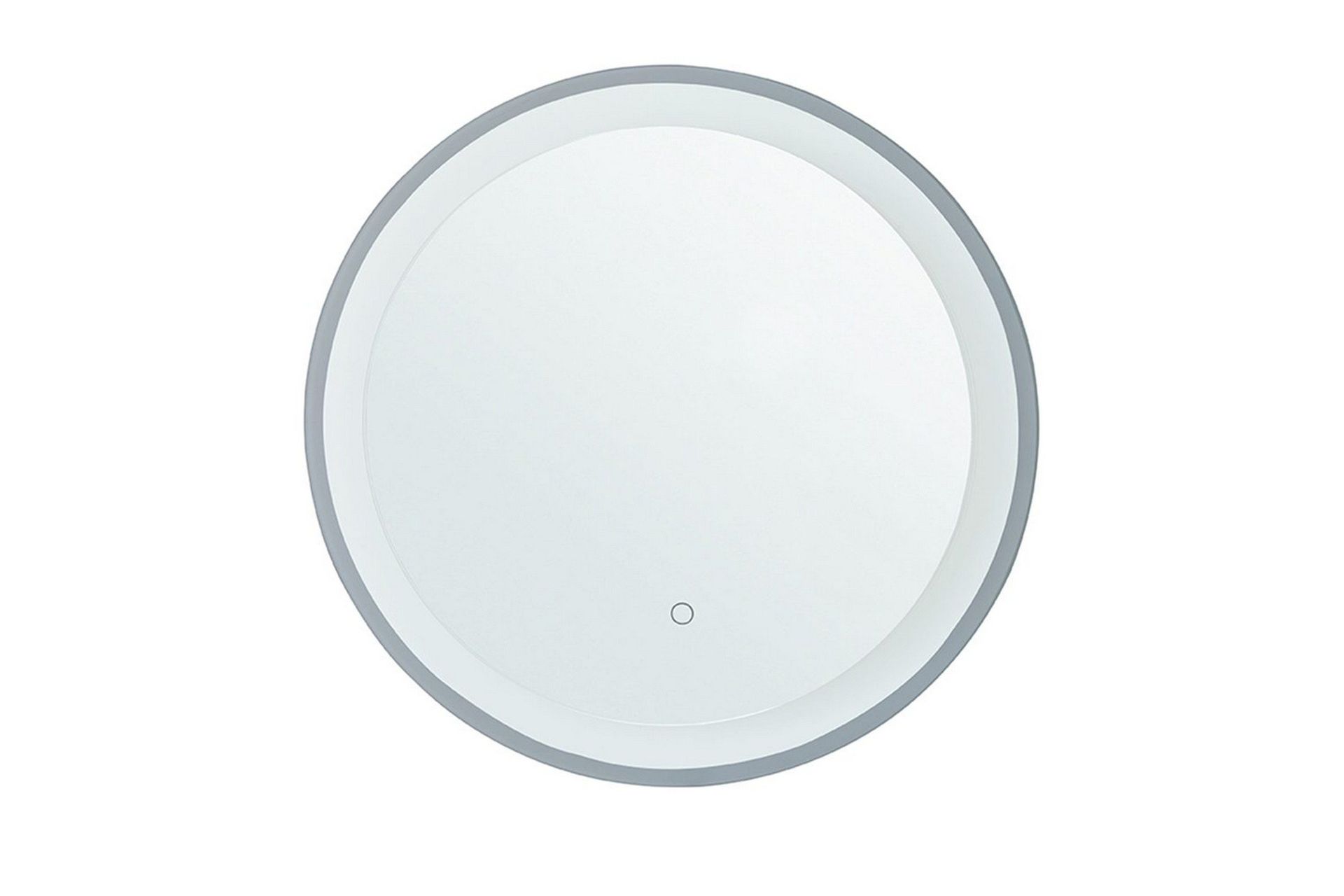 Badrumsspegel med LED Beliani Brinay Silver -