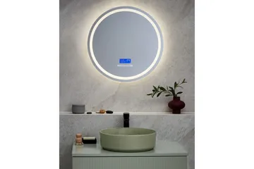 Badrumsspegel med LED Beliani Brognon Silver - Hus & oppussing - Kjøkken & bad - Baderom - Baderomsmøbler & baderomsinnredning - Baderomsspeil