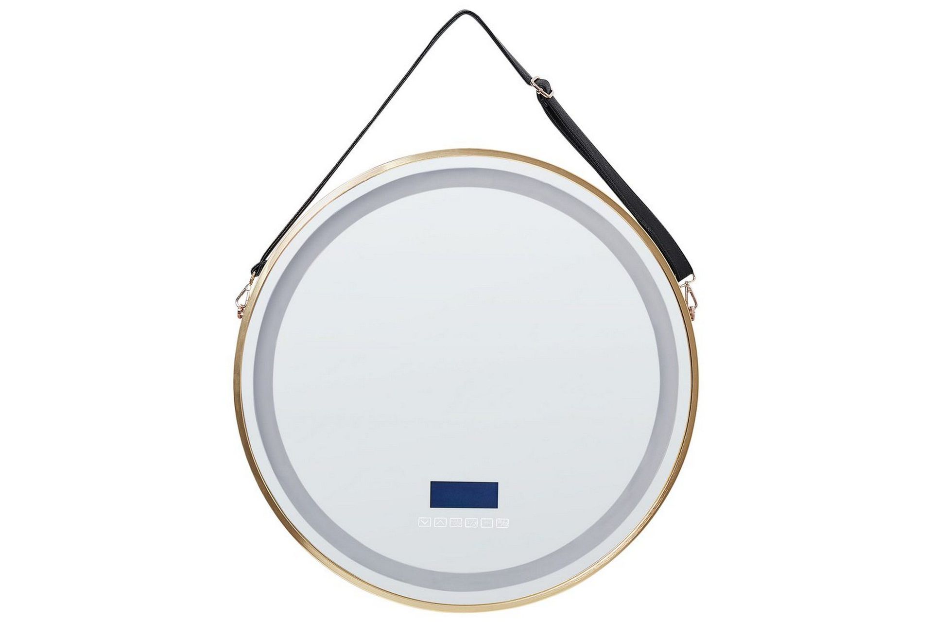 Badrumsspegel med LED Beliani Darois GOLD\|\|Black -