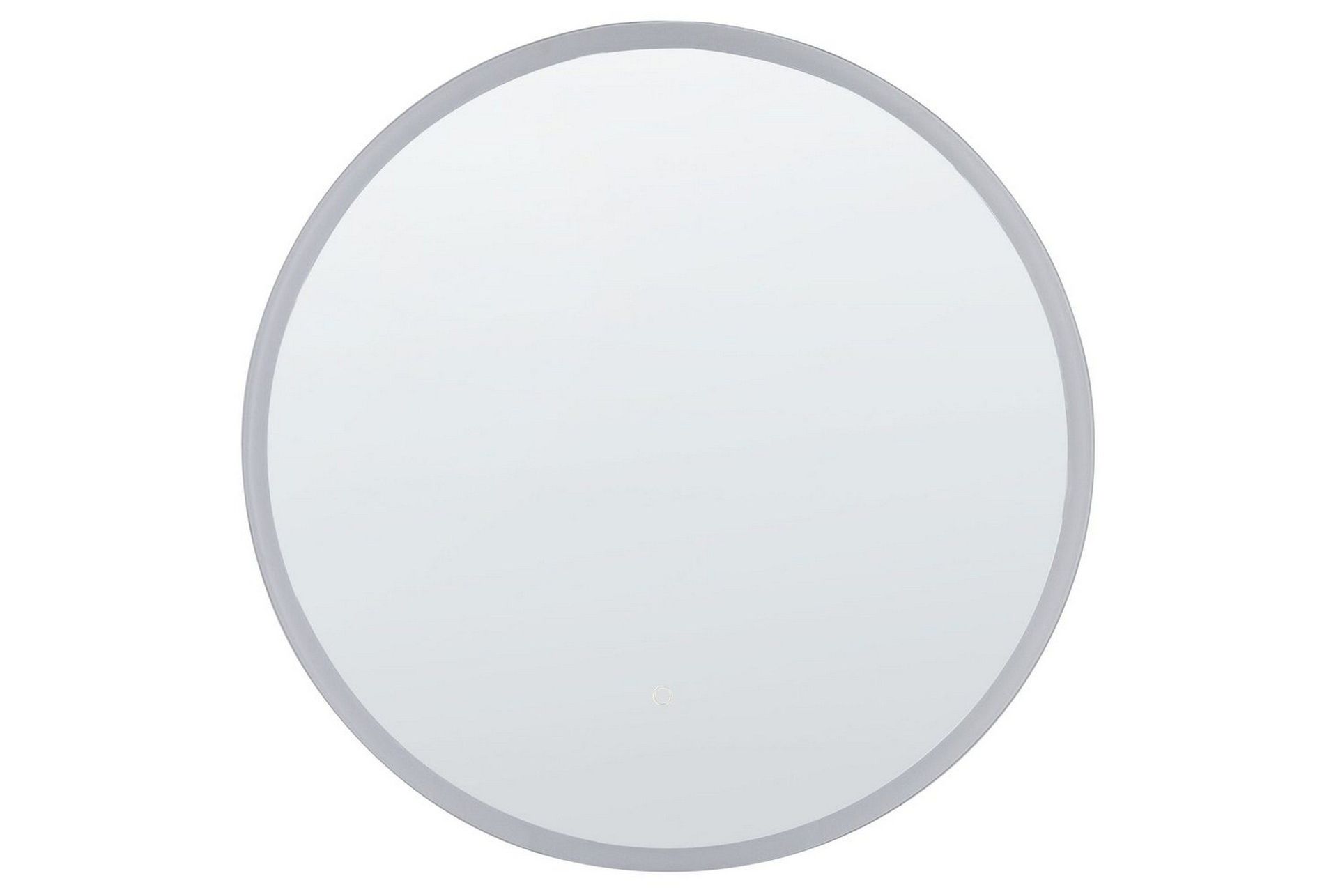 Badrumsspegel med LED Beliani Deauville Silver -