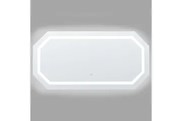 Badrumsspegel med LED Beliani Locmariaquer Silver - Hus & oppussing - Kjøkken & bad - Baderom - Baderomsmøbler & baderomsinnredning - Baderomsspeil