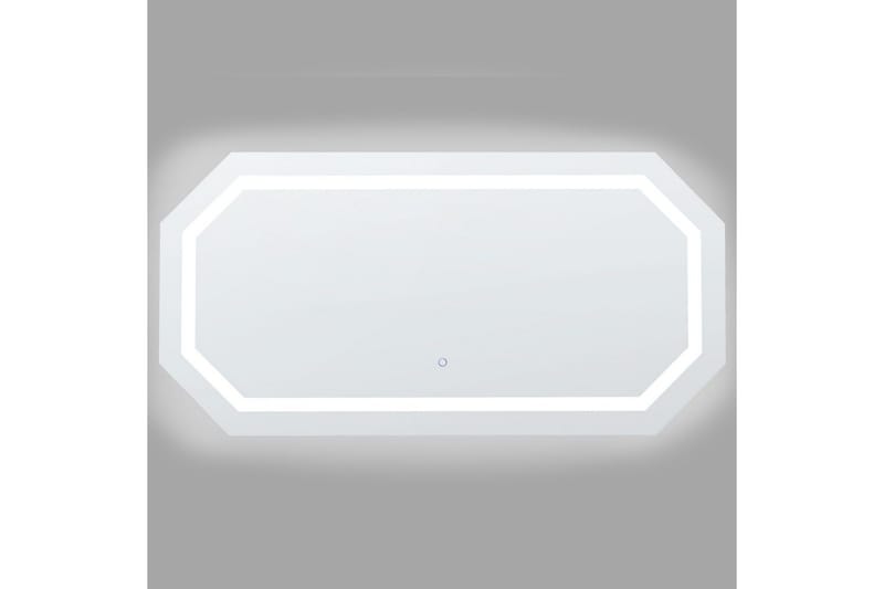 Badrumsspegel med LED Beliani Locmariaquer Silver - Hus & oppussing - Kjøkken & bad - Baderom - Baderomsmøbler & baderomsinnredning - Baderomsspeil