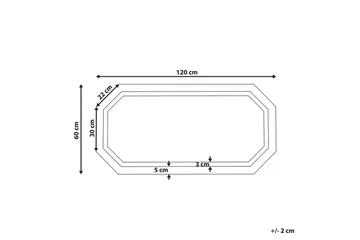 Badrumsspegel med LED Beliani Locmariaquer Silver - Hus & oppussing - Kjøkken & bad - Baderom - Baderomsmøbler & baderomsinnredning - Baderomsspeil