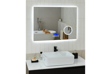 Badrumsspegel med LED Beliani Montaron Silver - Hus & oppussing - Kjøkken & bad - Baderom - Baderomsmøbler & baderomsinnredning - Baderomsspeil