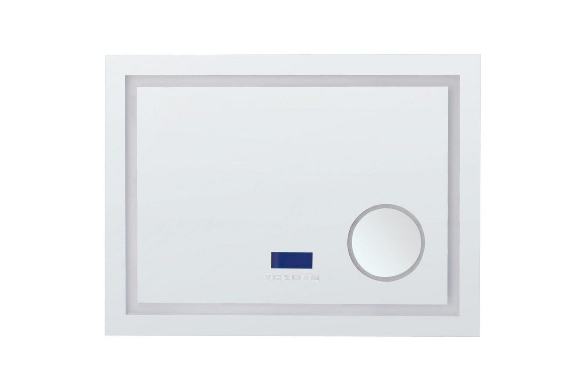 Badrumsspegel med LED Beliani Thaix Silver -
