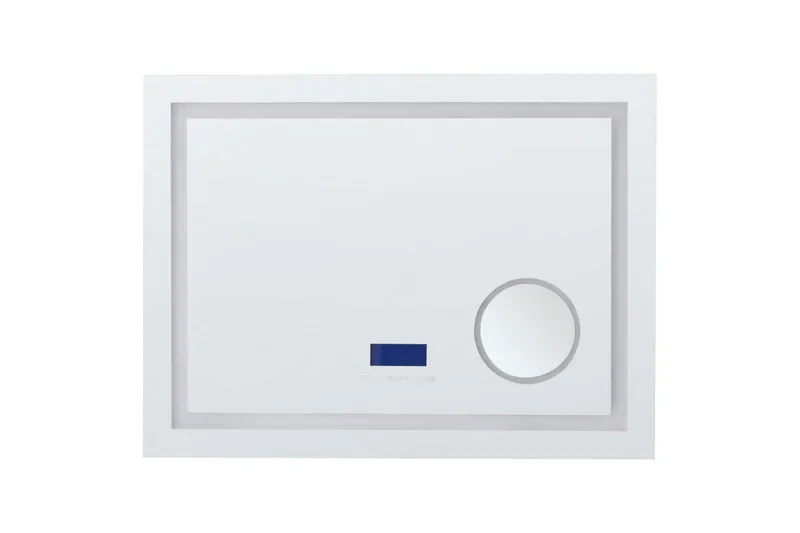 Badrumsspegel med LED Beliani Thaix Silver, undefined