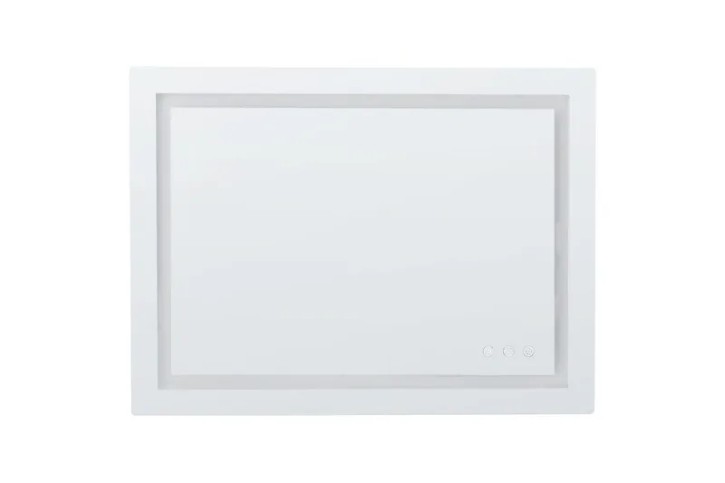 Badrumsspegel med LED Beliani Prenois Silver, undefined