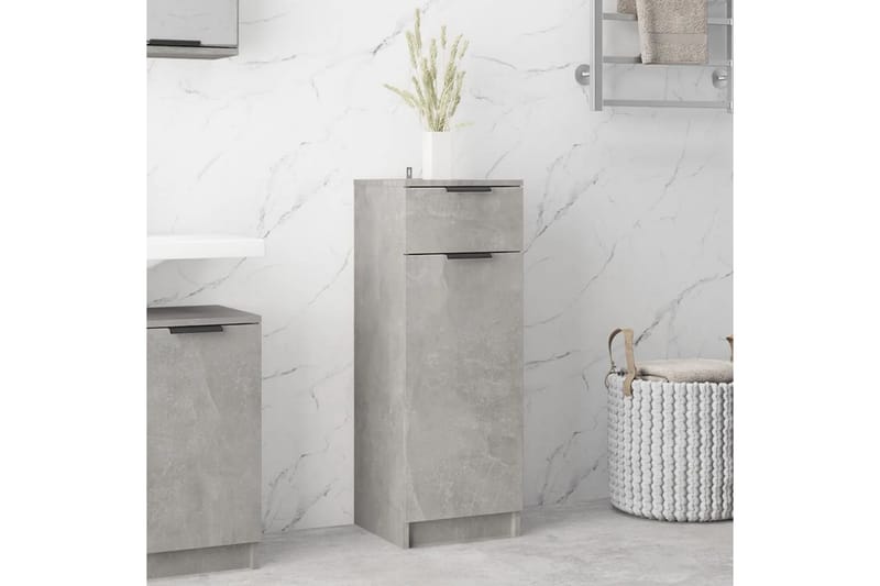 beBasic Baderomsskap betonggrå 32x34x90 cm konstruert tre - GrÃ¥ - Hus & oppussing - Kjøkken & bad - Baderom - Baderomsmøbler & baderomsinnredning - Baderomsskap