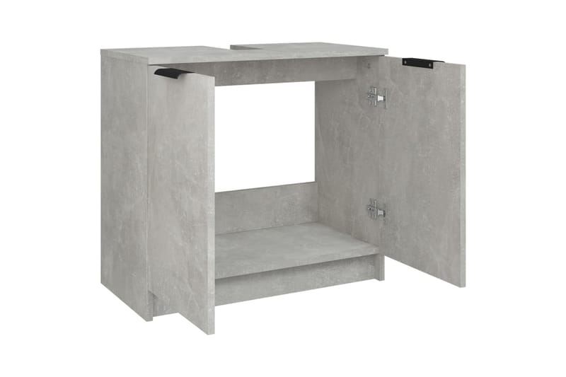 beBasic Baderomsskap betonggrå 64,5x33,5x59 cm konstruert tre - GrÃ¥ - Hus & oppussing - Kjøkken & bad - Baderom - Baderomsmøbler & baderomsinnredning - Baderomsskap
