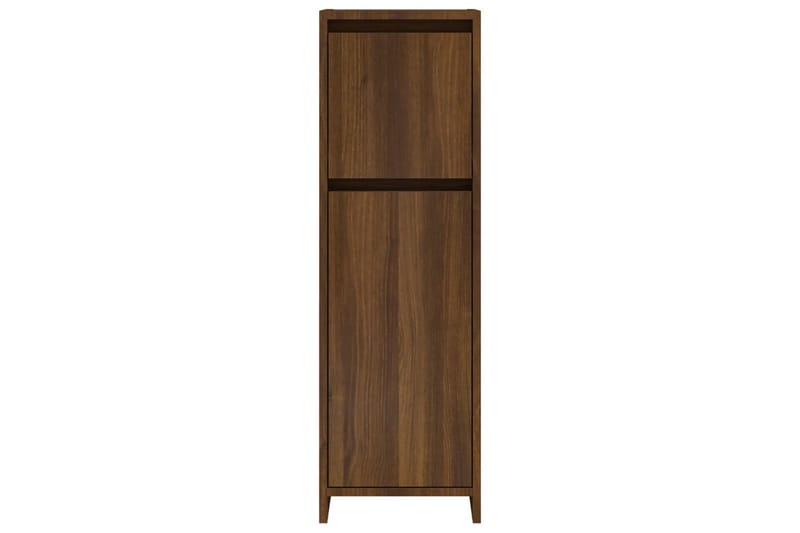 beBasic Baderomsskap brun eik 30x30x95 cm konstruert tre - Brun - Hus & oppussing - Kjøkken & bad - Baderom - Baderomsmøbler & baderomsinnredning - Baderomsskap