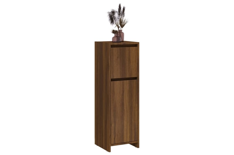 beBasic Baderomsskap brun eik 30x30x95 cm konstruert tre - Brun - Hus & oppussing - Kjøkken & bad - Baderom - Baderomsmøbler & baderomsinnredning - Baderomsskap