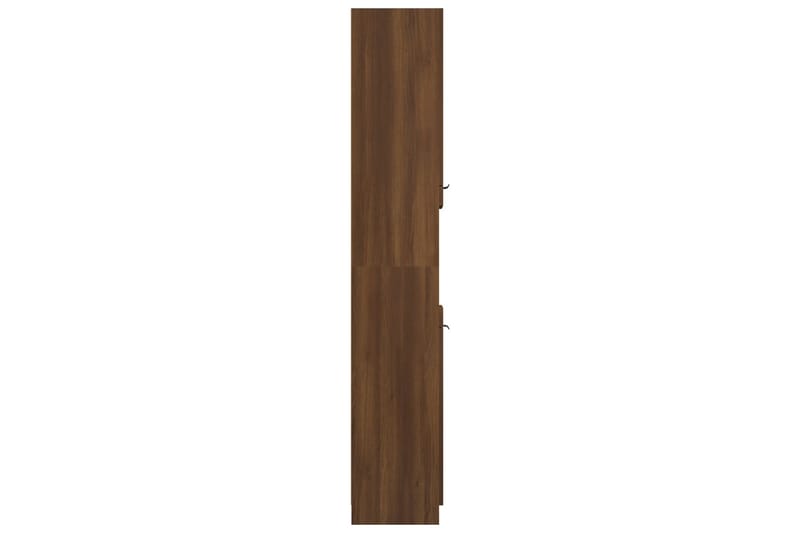 beBasic Baderomsskap brun eik 32x34x188,5 cm konstruert tre - Brun - Hus & oppussing - Kjøkken & bad - Baderom - Baderomsmøbler & baderomsinnredning - Veggskap & høyskap
