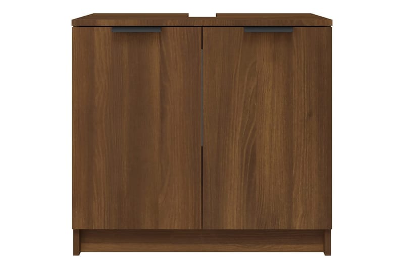 beBasic Baderomsskap brun eik 64,5x33,5x59 cm konstruert tre - Brun - Hus & oppussing - Kjøkken & bad - Baderom - Baderomsmøbler & baderomsinnredning - Baderomsskap