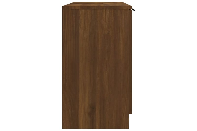 beBasic Baderomsskap brun eik 64,5x33,5x59 cm konstruert tre - Brun - Hus & oppussing - Kjøkken & bad - Baderom - Baderomsmøbler & baderomsinnredning - Baderomsskap