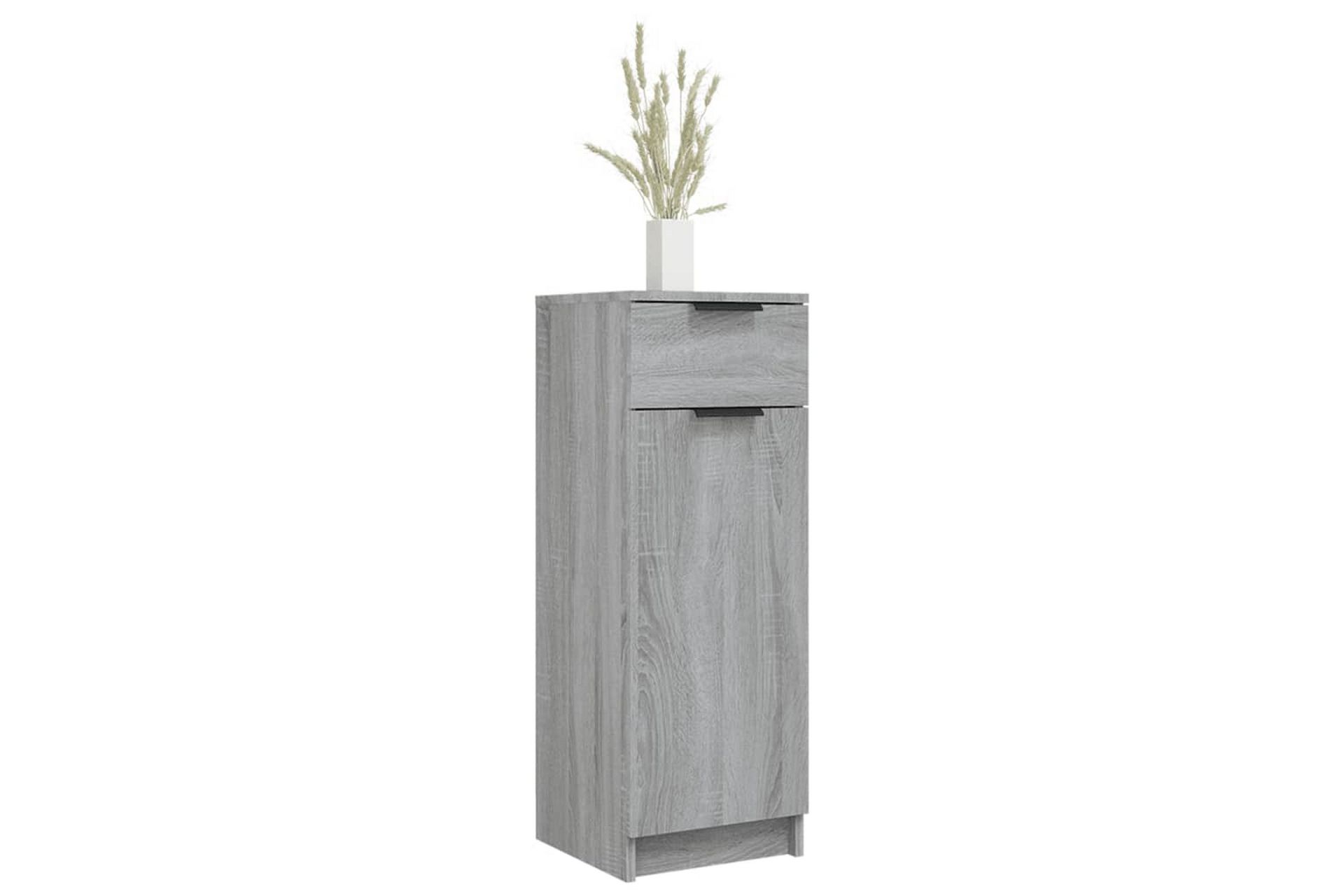beBasic Baderomsskap grå sonoma 32x34x90 cm konstruert tre - GrÃ¥ - Hus & oppussing - Kjøkken & bad - Baderom - Baderomsmøbler & baderomsinnredning - Veggskap & høyskap