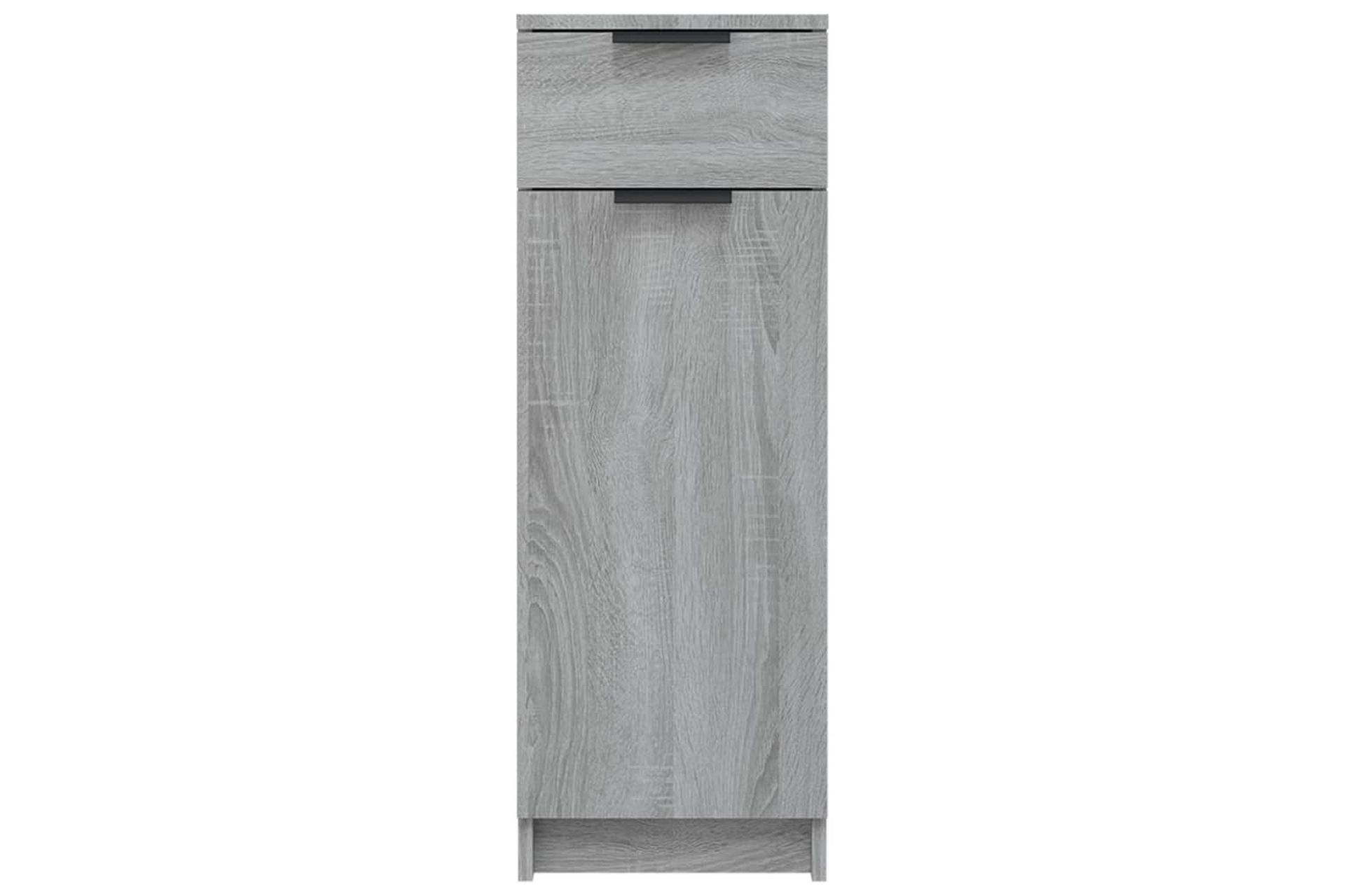 beBasic Baderomsskap grå sonoma 32x34x90 cm konstruert tre - GrÃ¥ - Hus & oppussing - Kjøkken & bad - Baderom - Baderomsmøbler & baderomsinnredning - Veggskap & høyskap
