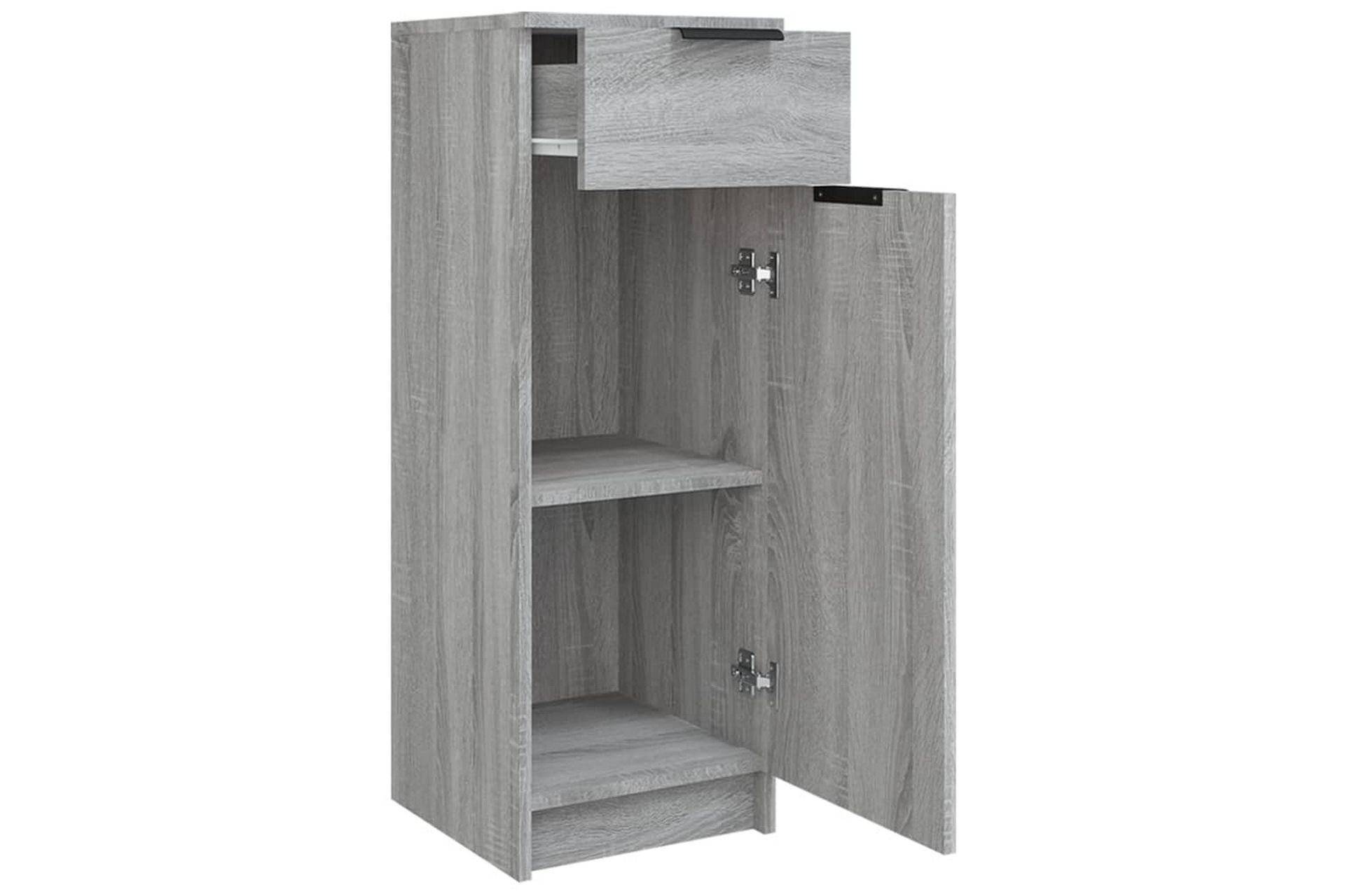 beBasic Baderomsskap grå sonoma 32x34x90 cm konstruert tre - GrÃ¥ - Hus & oppussing - Kjøkken & bad - Baderom - Baderomsmøbler & baderomsinnredning - Veggskap & høyskap