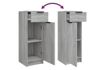 beBasic Baderomsskap grå sonoma 32x34x90 cm konstruert tre - GrÃ¥ - Hus & oppussing - Kjøkken & bad - Baderom - Baderomsmøbler & baderomsinnredning - Veggskap & høyskap