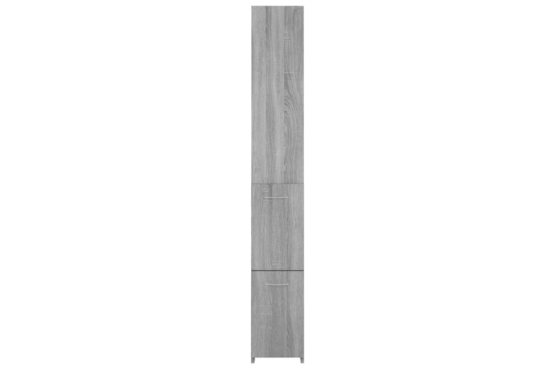 beBasic Baderomsskap grå sonoma eik 25x25x170 cm konstruert tre - GrÃ¥ - Hus & oppussing - Kjøkken & bad - Baderom - Baderomsmøbler & baderomsinnredning - Veggskap & høyskap