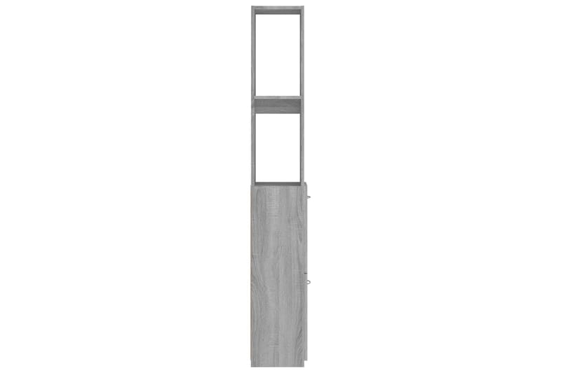 beBasic Baderomsskap grå sonoma eik 25x25x170 cm konstruert tre - GrÃ¥ - Hus & oppussing - Kjøkken & bad - Baderom - Baderomsmøbler & baderomsinnredning - Veggskap & høyskap