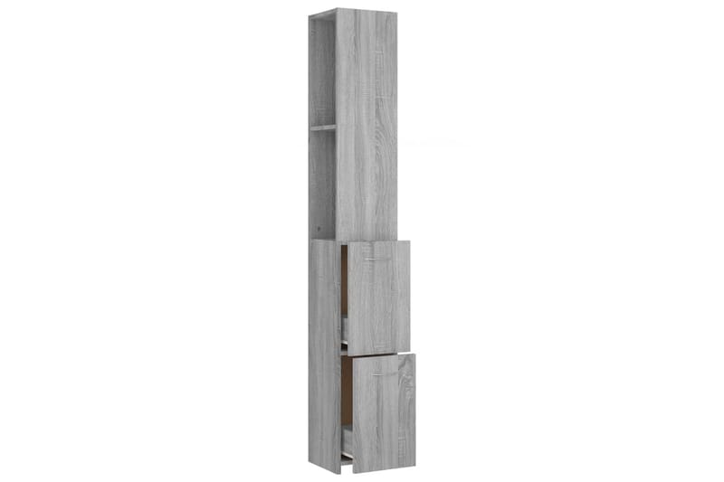beBasic Baderomsskap grå sonoma eik 25x25x170 cm konstruert tre - GrÃ¥ - Hus & oppussing - Kjøkken & bad - Baderom - Baderomsmøbler & baderomsinnredning - Veggskap & høyskap