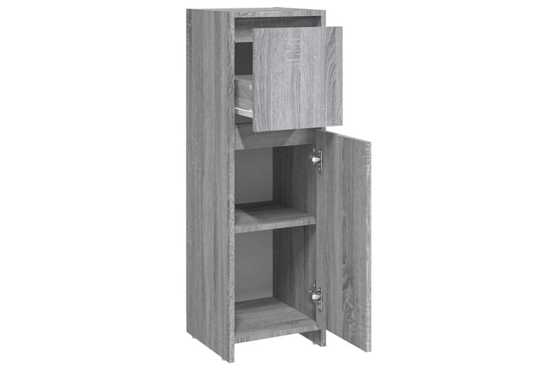 beBasic Baderomsskap grå sonoma eik 30x30x95 cm konstruert tre - GrÃ¥ - Hus & oppussing - Kjøkken & bad - Baderom - Baderomsmøbler & baderomsinnredning - Baderomsskap