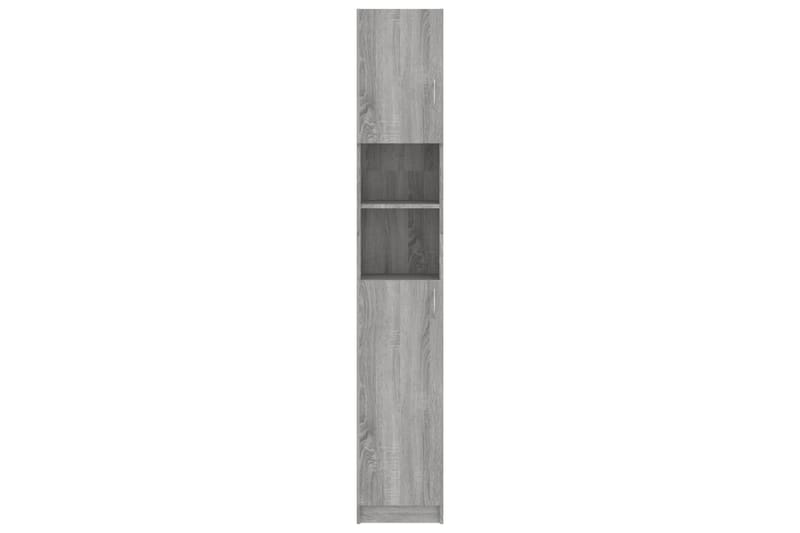 beBasic Baderomsskap grå sonoma eik 32x25,5x190 cm konstruert tre - GrÃ¥ - Hus & oppussing - Kjøkken & bad - Baderom - Baderomsmøbler & baderomsinnredning - Veggskap & høyskap
