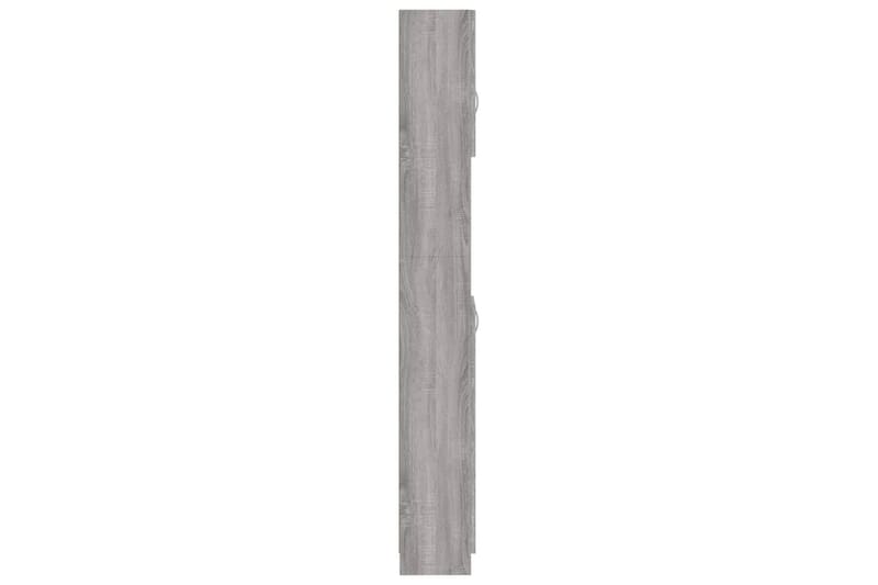 beBasic Baderomsskap grå sonoma eik 32x25,5x190 cm konstruert tre - GrÃ¥ - Vaskeskap - Veggskap & høyskap - Baderomsskap