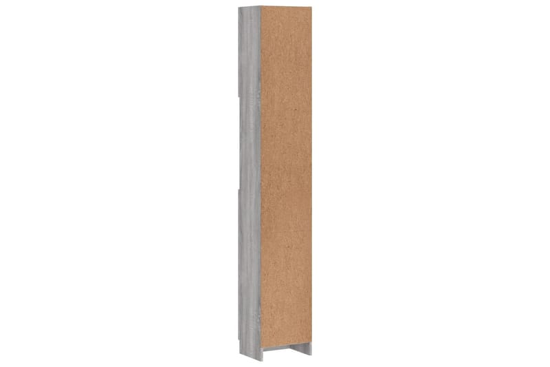 beBasic Baderomsskap grå sonoma eik 32x25,5x190 cm konstruert tre - GrÃ¥ - Hus & oppussing - Kjøkken & bad - Baderom - Baderomsmøbler & baderomsinnredning - Veggskap & høyskap
