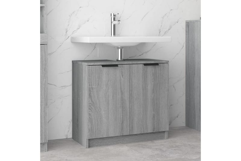 beBasic Baderomsskap grå sonoma eik 64,5x33,5x59 cm konstruert tre - GrÃ¥ - Hus & oppussing - Kjøkken & bad - Baderom - Baderomsmøbler & baderomsinnredning - Baderomsskap
