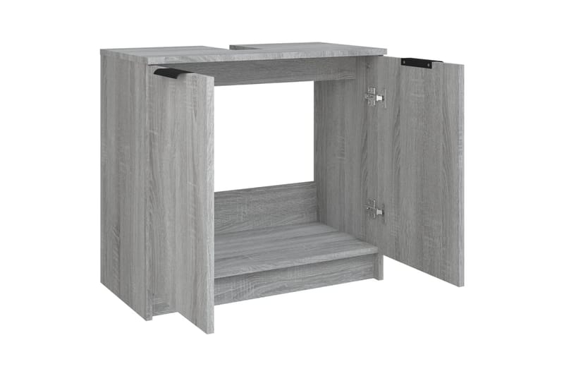 beBasic Baderomsskap grå sonoma eik 64,5x33,5x59 cm konstruert tre - GrÃ¥ - Hus & oppussing - Kjøkken & bad - Baderom - Baderomsmøbler & baderomsinnredning - Baderomsskap