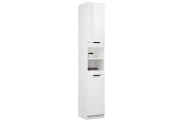 beBasic Baderomsskap høyglans hvit 32x34x188,5 cm konstruert tre - Hvit - Hus & oppussing - Kjøkken & bad - Baderom - Baderomsmøbler & baderomsinnredning - Veggskap & høyskap