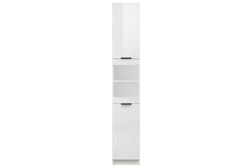 beBasic Baderomsskap høyglans hvit 32x34x188,5 cm konstruert tre - Hvit - Hus & oppussing - Kjøkken & bad - Baderom - Baderomsmøbler & baderomsinnredning - Veggskap & høyskap