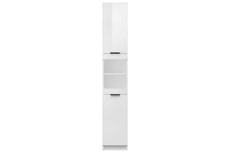 beBasic Baderomsskap høyglans hvit 32x34x188,5 cm konstruert tre - Hvit - Hus & oppussing - Kjøkken & bad - Baderom - Baderomsmøbler & baderomsinnredning - Veggskap & høyskap
