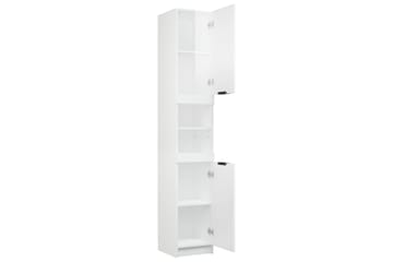 beBasic Baderomsskap høyglans hvit 32x34x188,5 cm konstruert tre - Hvit - Hus & oppussing - Kjøkken & bad - Baderom - Baderomsmøbler & baderomsinnredning - Veggskap & høyskap